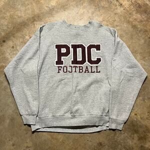 Vintage 90s PDC Football Grey Heavyweight Sweatshirt